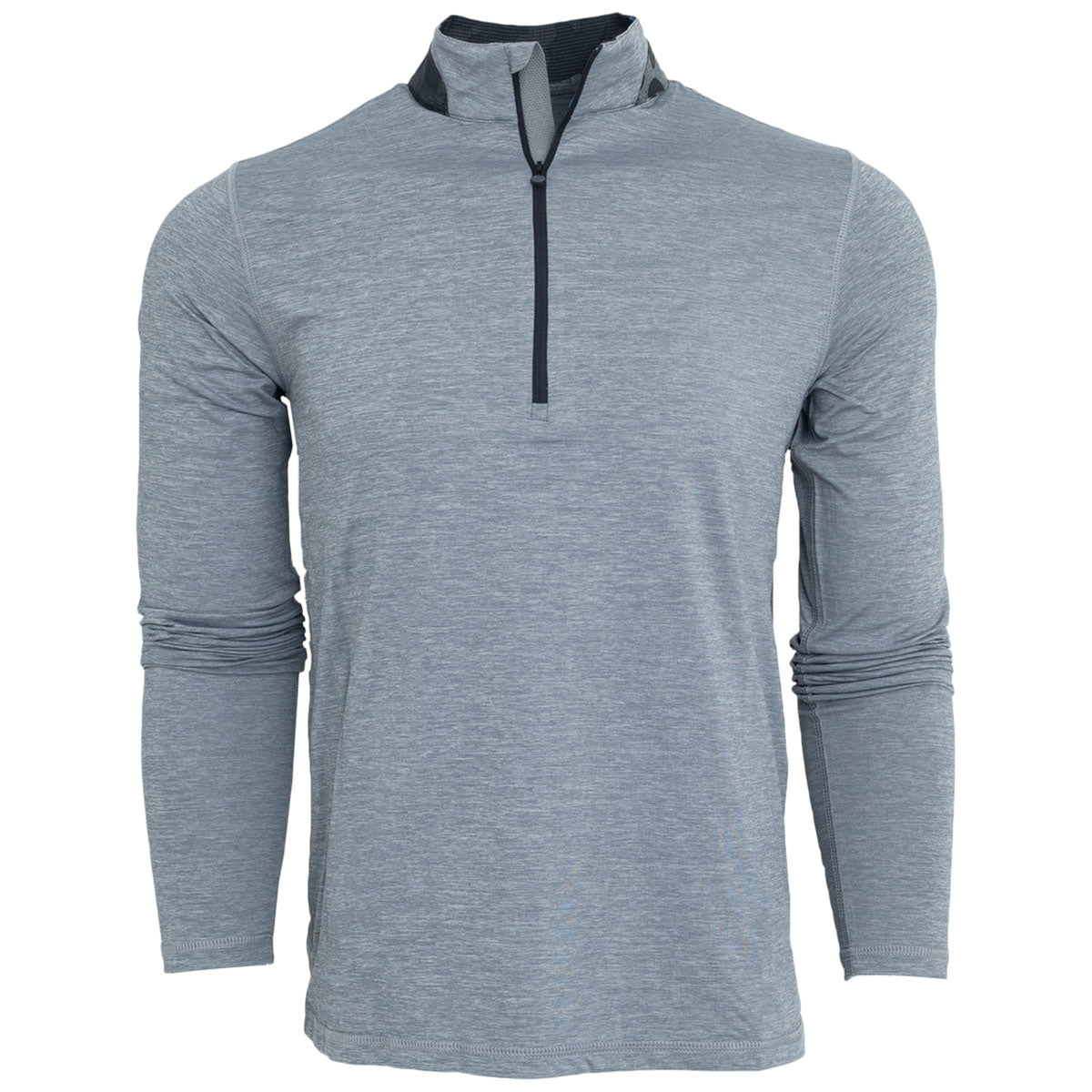 Greyson Men's Stunning Light Grey Heather Guide Sport Quarter Zip