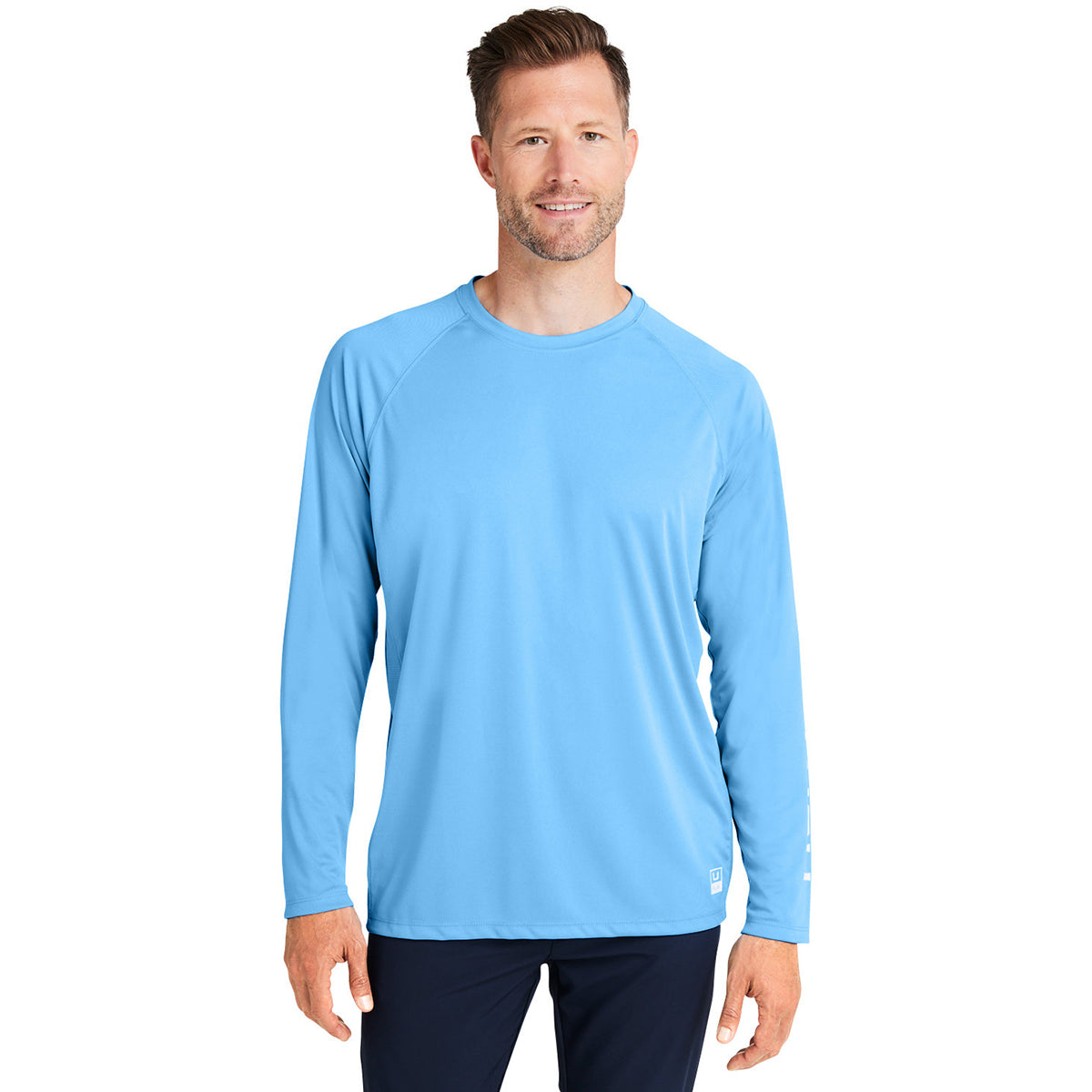 HUK Men's Marolina Blue Pursuit Long-Sleeve T-Shirt - Customizable & Versatile