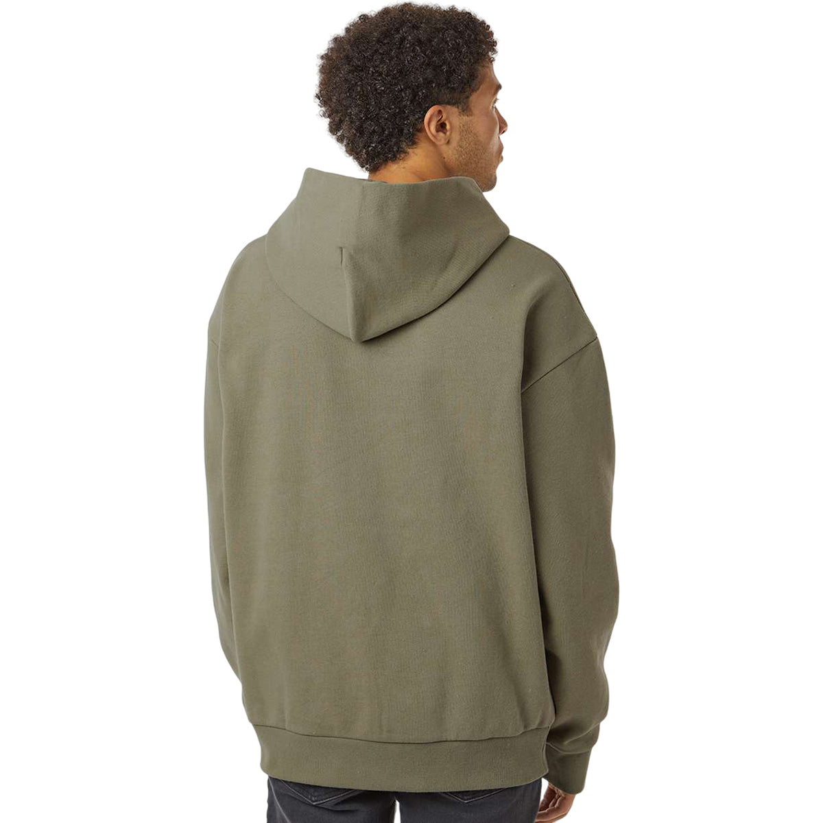 Independent Trading Co. Men's Olive Mainstreet Cozy Hooded Sweatshirt