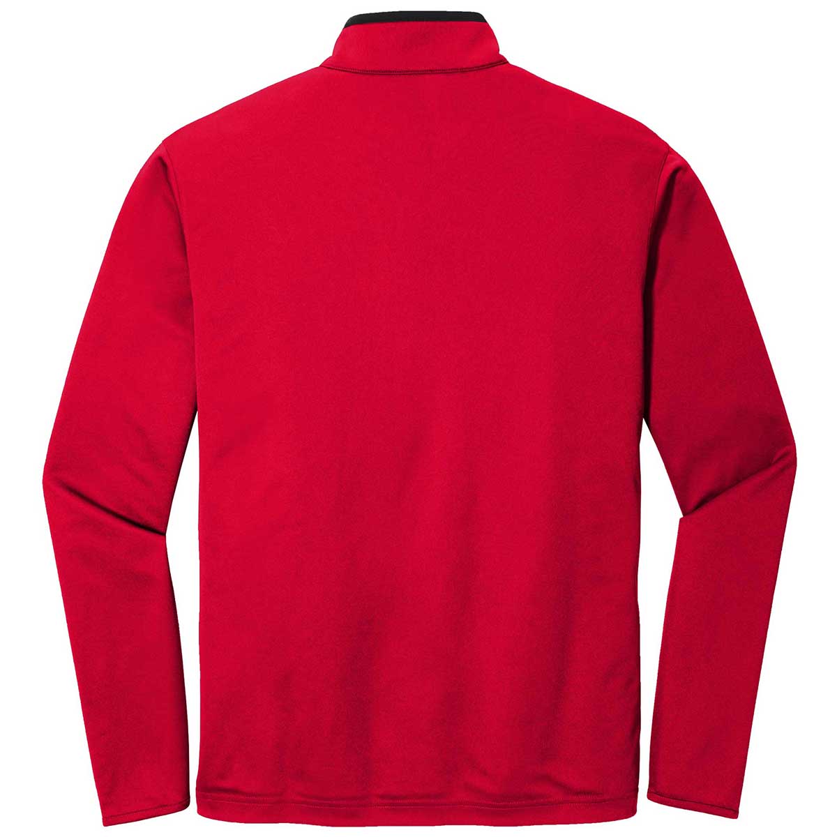 Port Authority Men's Stunning Red/Black Silk Touch Performance Quarter Zip