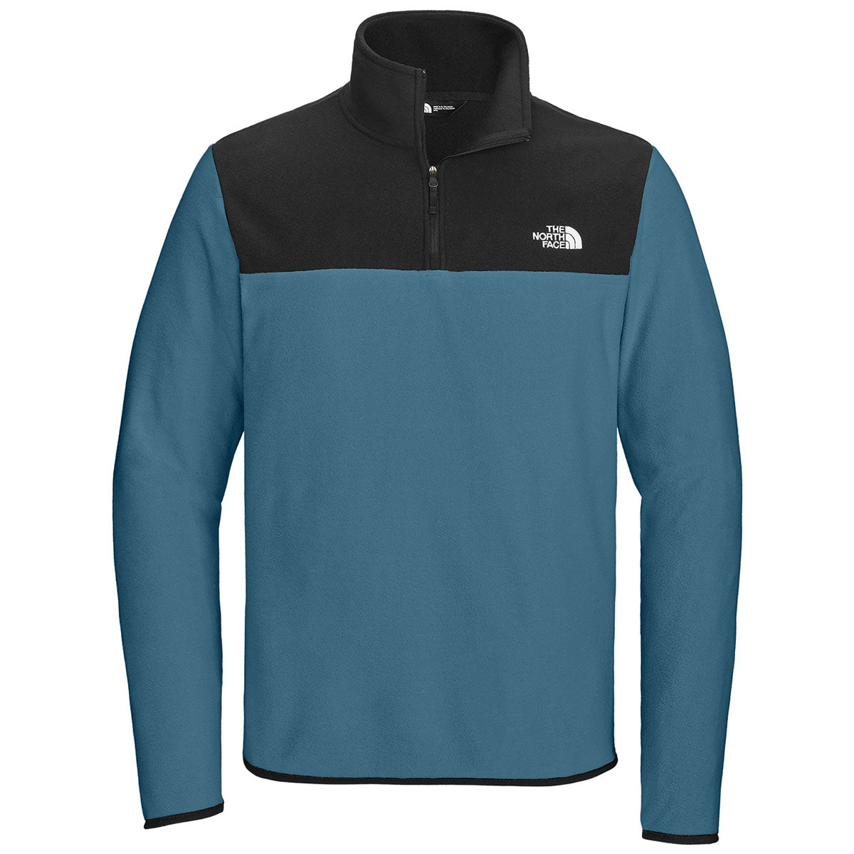 The North Face Men's Glacier 1/4-Zip Fleece in Shady Blue/TNF Black