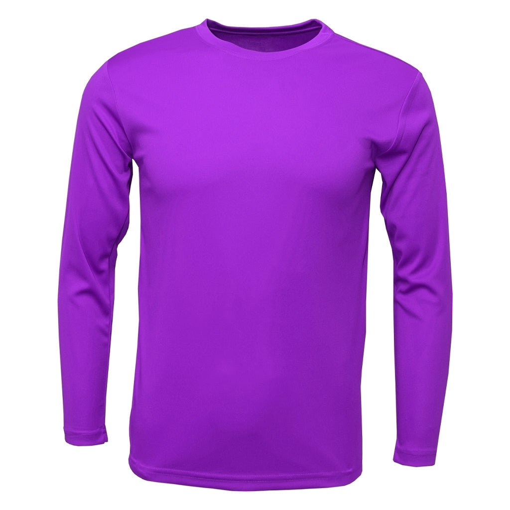 BAW Men's Stunning Electric Purple Xtreme Tek Long Sleeve Shirt