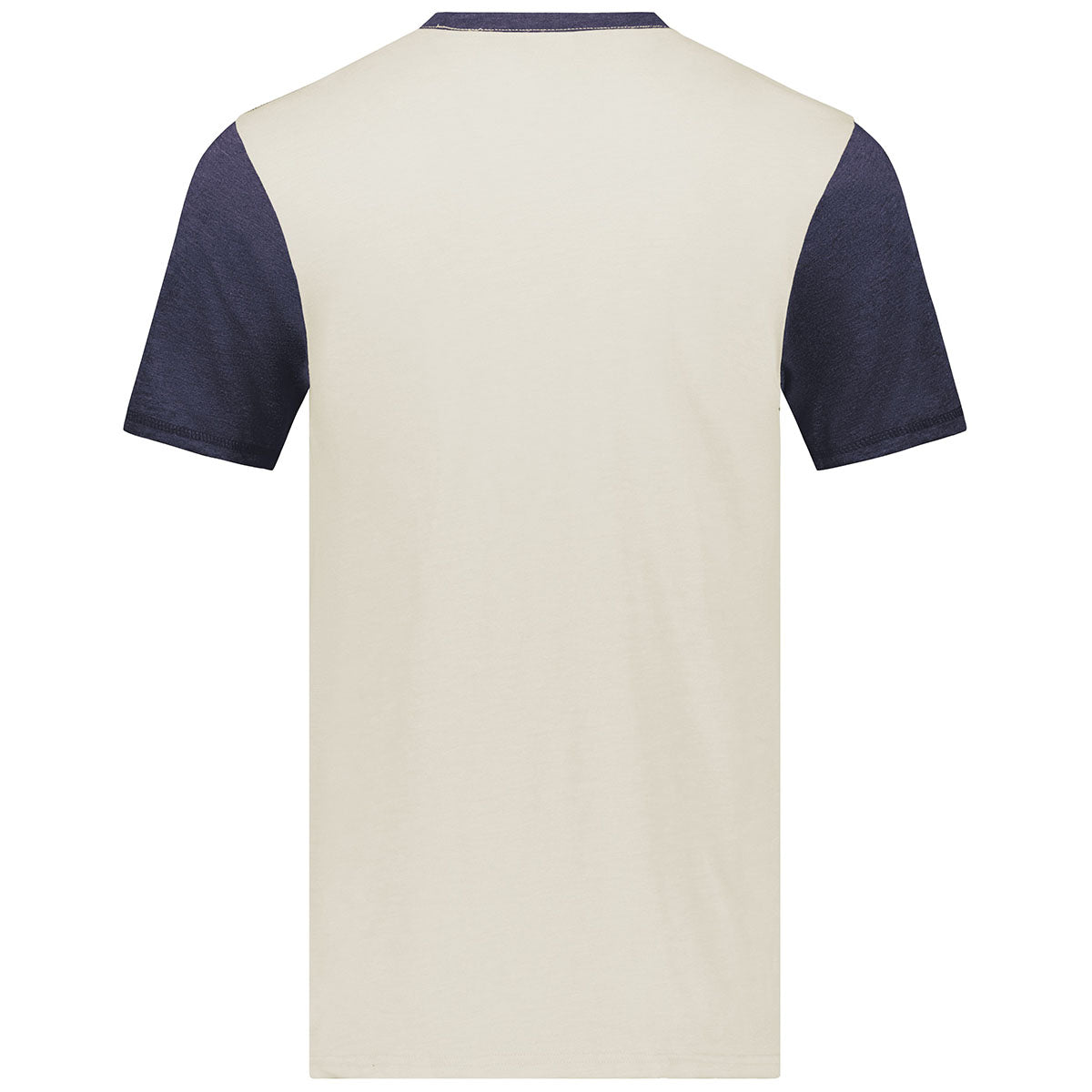 Augusta Sportswear Men's Retro Gameday Ringer Tee in Birch/Navy Heather