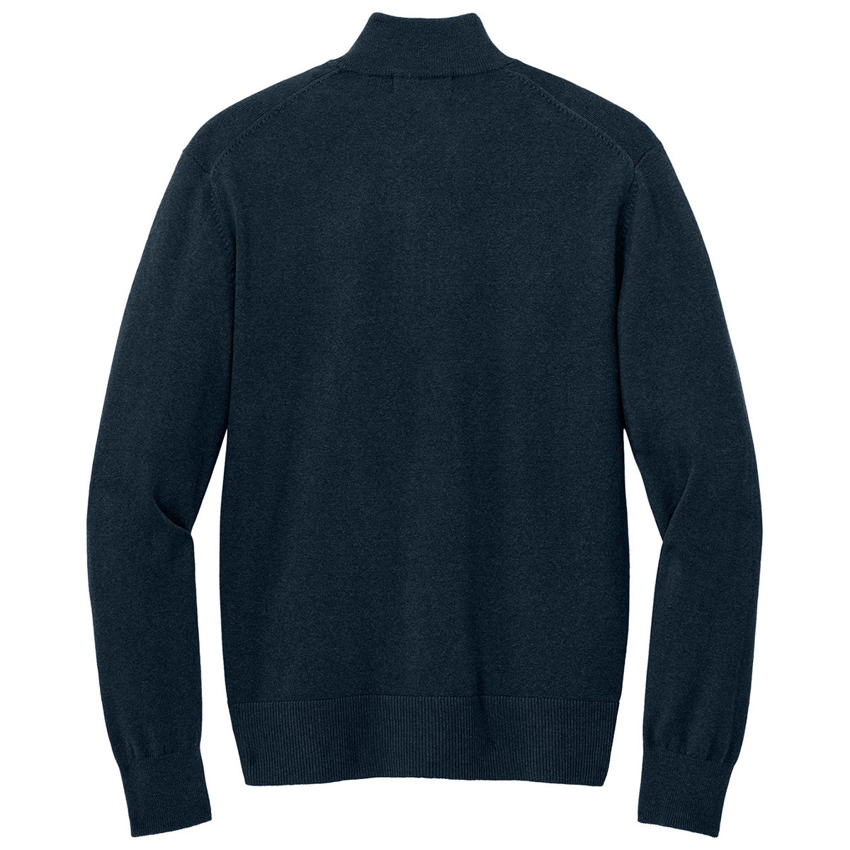 Port Authority Men's Stunning River Blue Navy Easy-Care 1/4-Zip Sweater