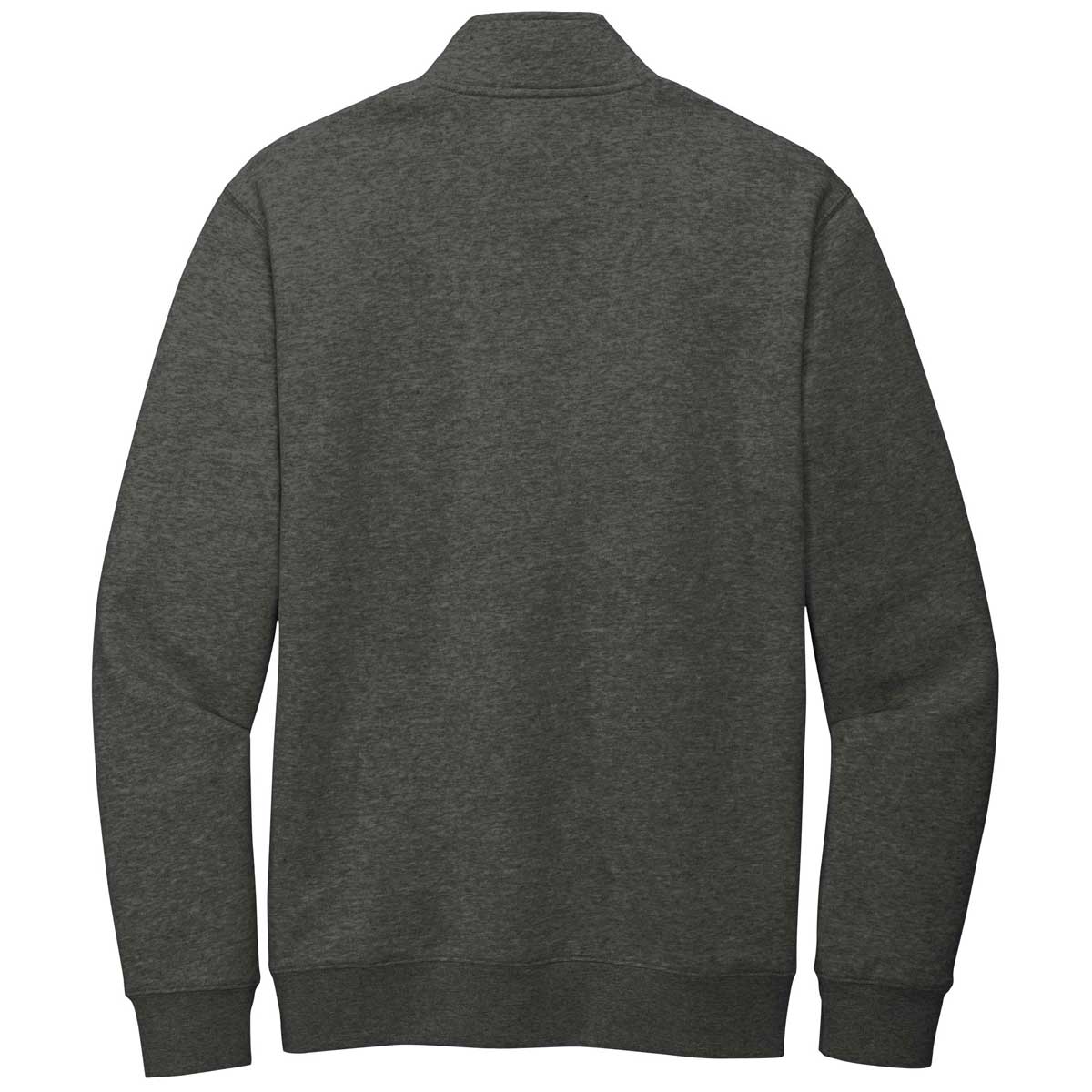 District Men's Stylish Heathered Charcoal V.I.T. Fleece Quarter Zip - A Must - Have!