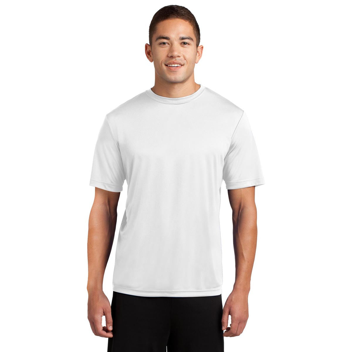 Sport-Tek Men's Tall White PosiCharge Competitor Tee - Must-Have for Sports Enthusiasts!
