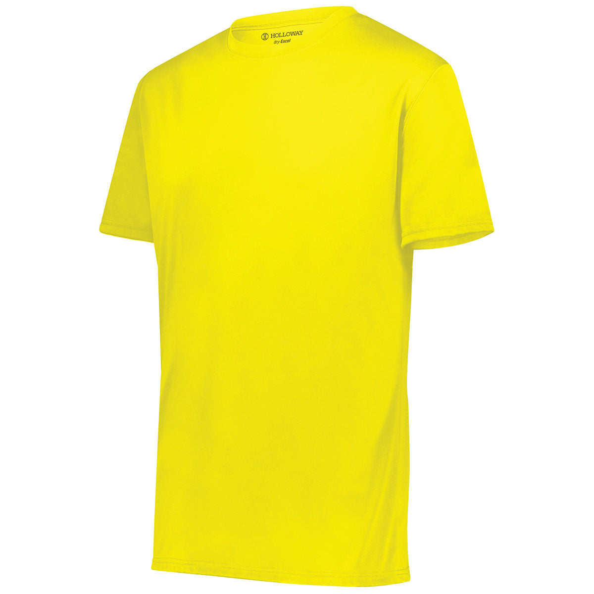 Holloway Men's Stunning Electric Yellow Momentum Tee - Grab Yours Now!