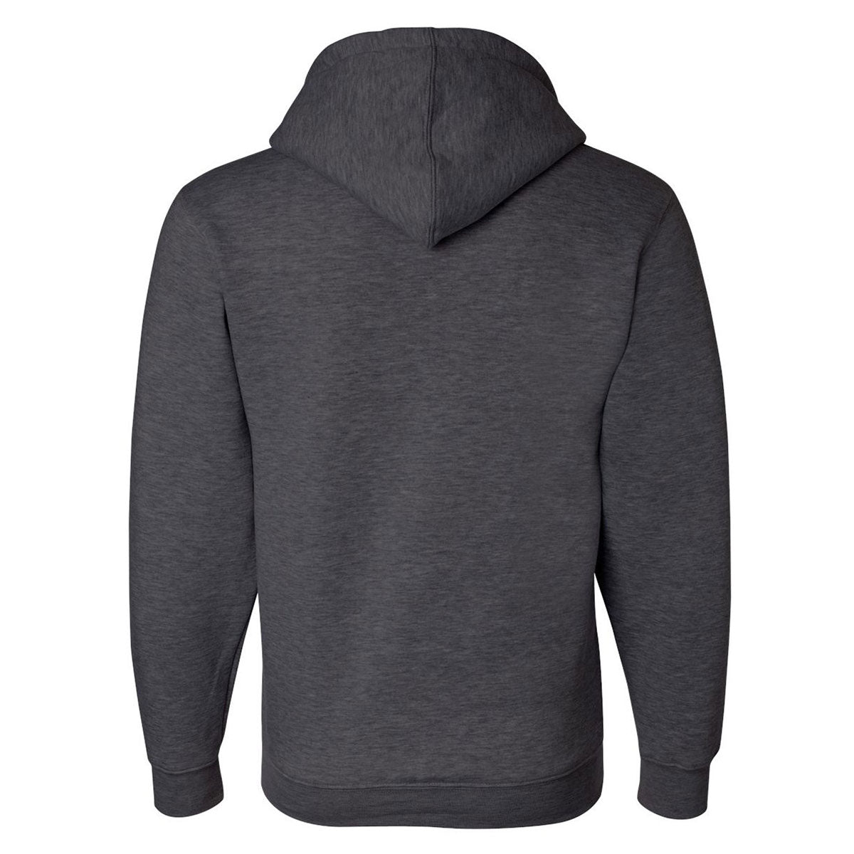 Bayside Men's Charcoal Heather USA-Made Full Zip Hoodie: A Must-Have for Your Team