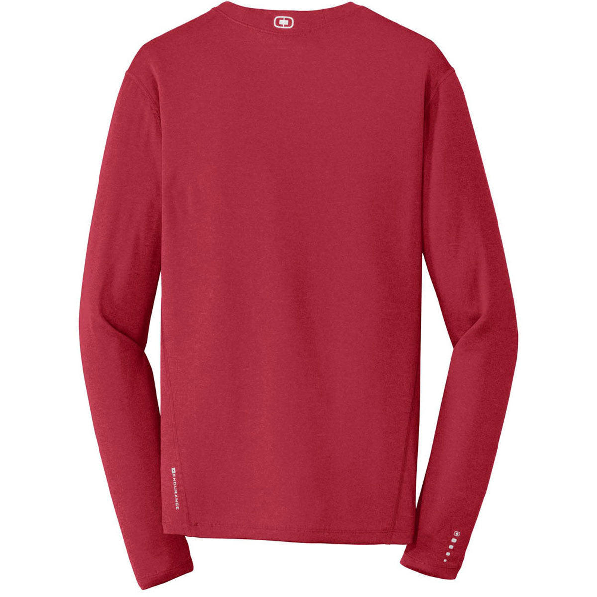 OGIO Endurance Men's Ripped Red Long Sleeve Pulse Crew - The Ultimate Night Workout Tee