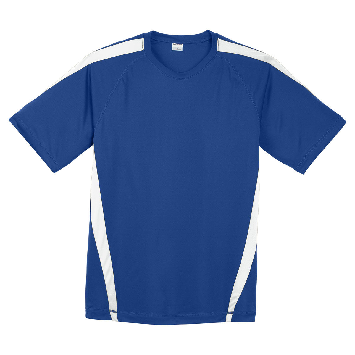 Sport-Tek Men's Stunning True Royal/White Colorblock PosiCharge Competitor Tee - A Must-Have!