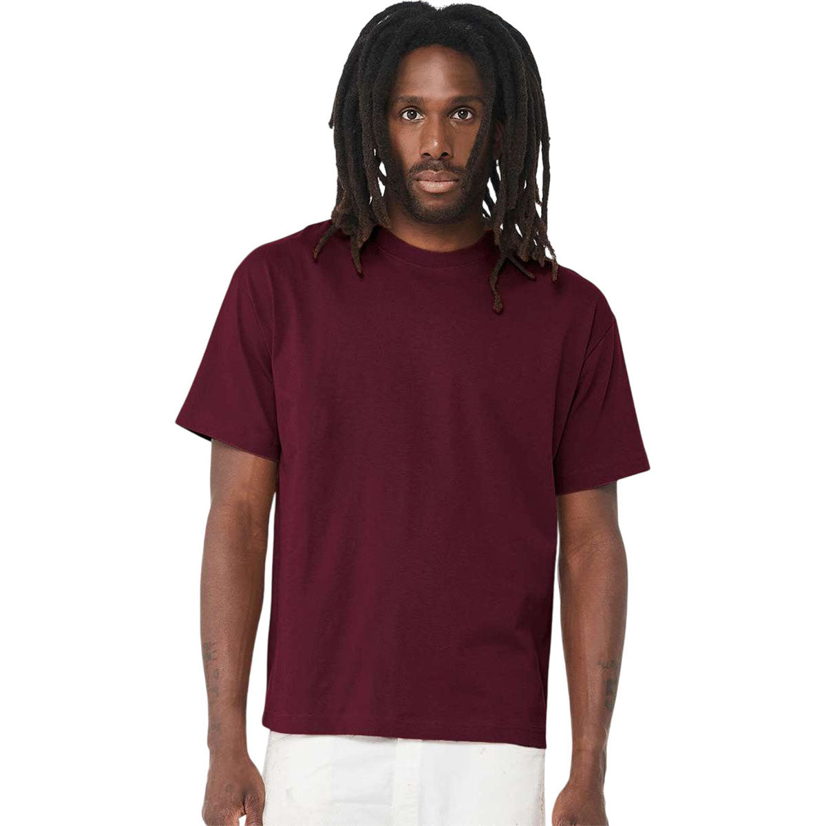 Bella + Canvas Men's Maroon Heavyweight 6 oz. Tee - A Must-Have!
