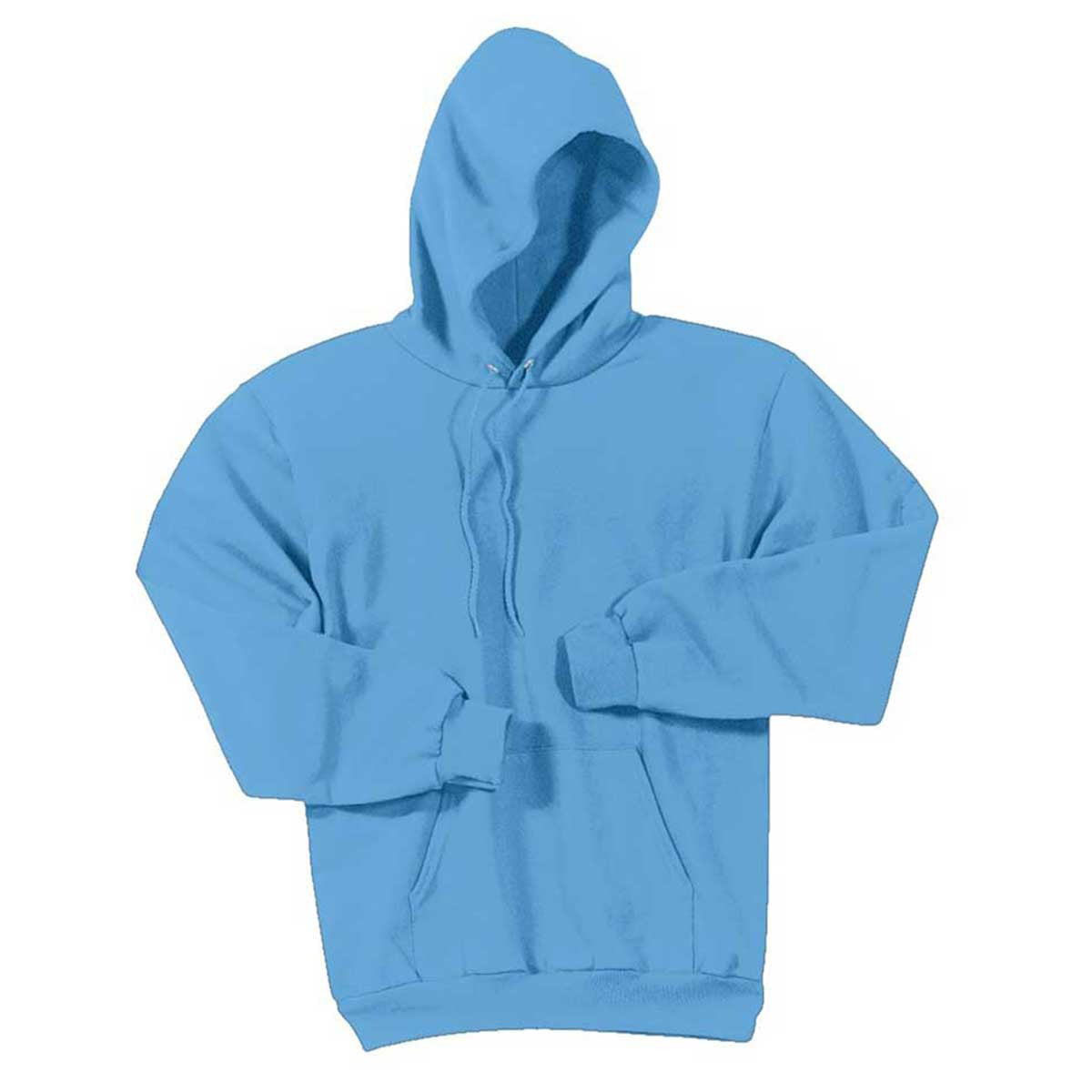 Port & Company Men's Stunning Aquatic Blue Core Fleece Pullover Hooded Sweatshirt
