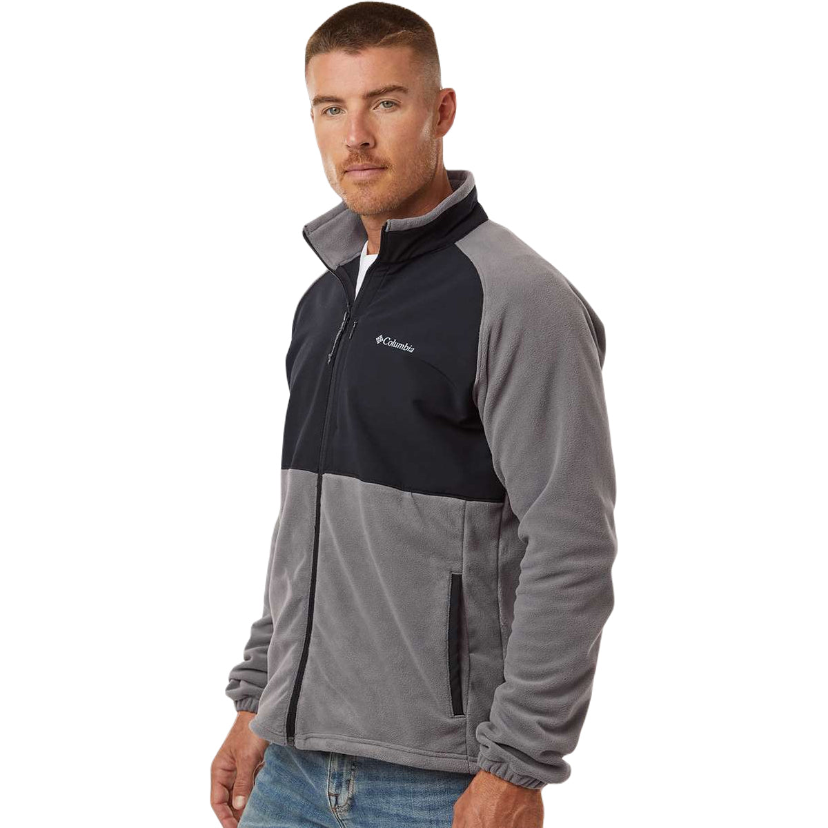Columbia Men's City Grey/Black Sage Peak Fleece Full-Zip Jacket: The Ultimate Men's Outerwear