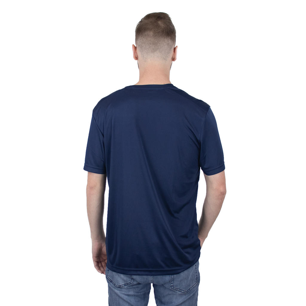 48-Hour Zusa Men's Navy Blue Breezy Tee 2.0 - Sustainable & High-Performance
