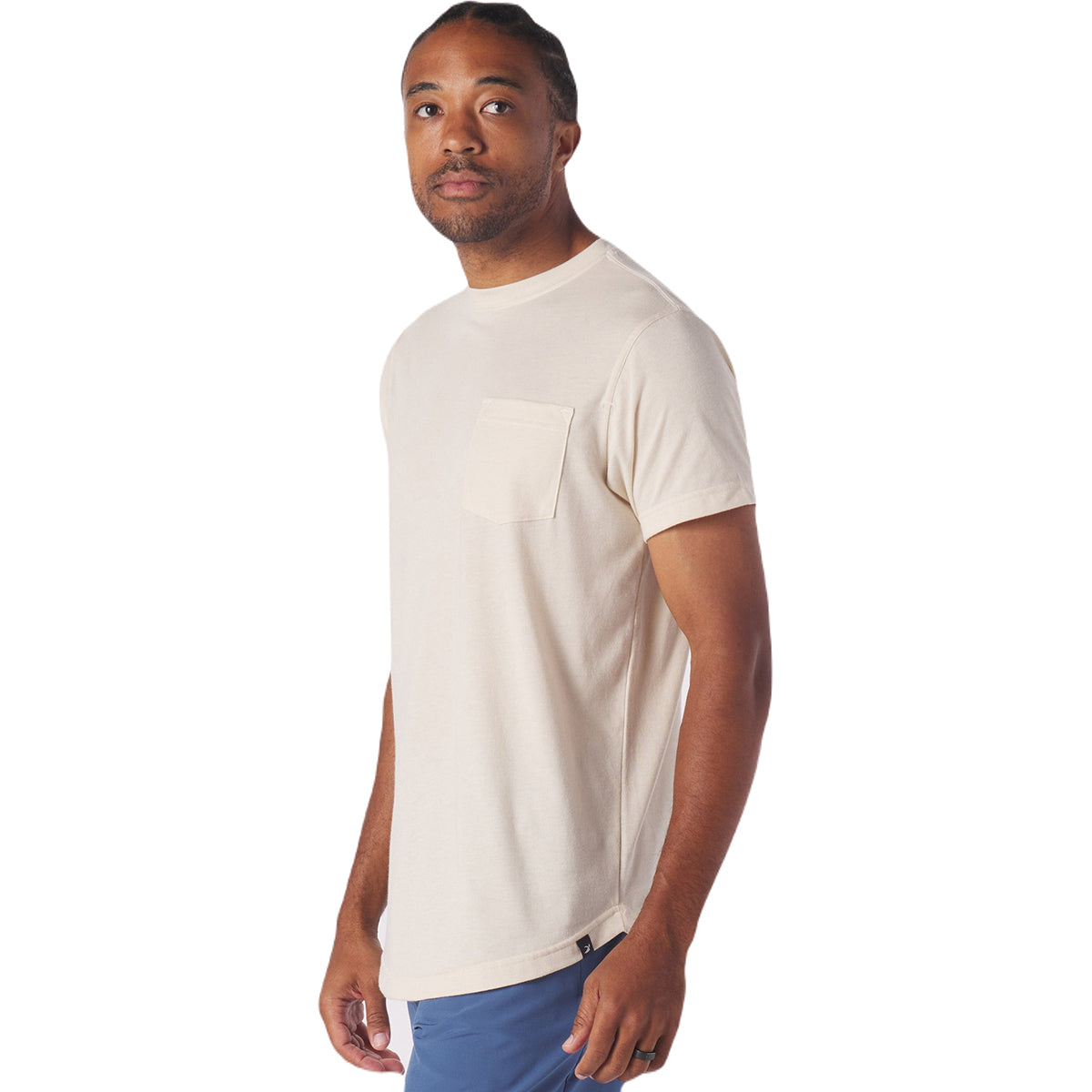 Glyder Men's Oatmilk Heather 'Do No Harm' Promotional Tee