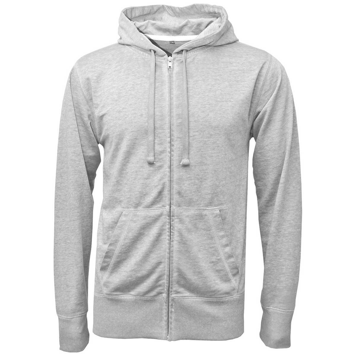 BAW Men's Retro Grey Burn-Out Full Zip Jacket - Ideal for Active Men