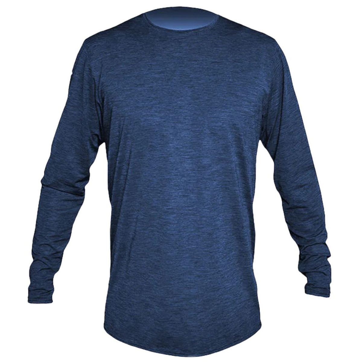 ANETIK Men's Navy Heathered Low Pro Tech Long Sleeve T-Shirt - Ideal for Special Events