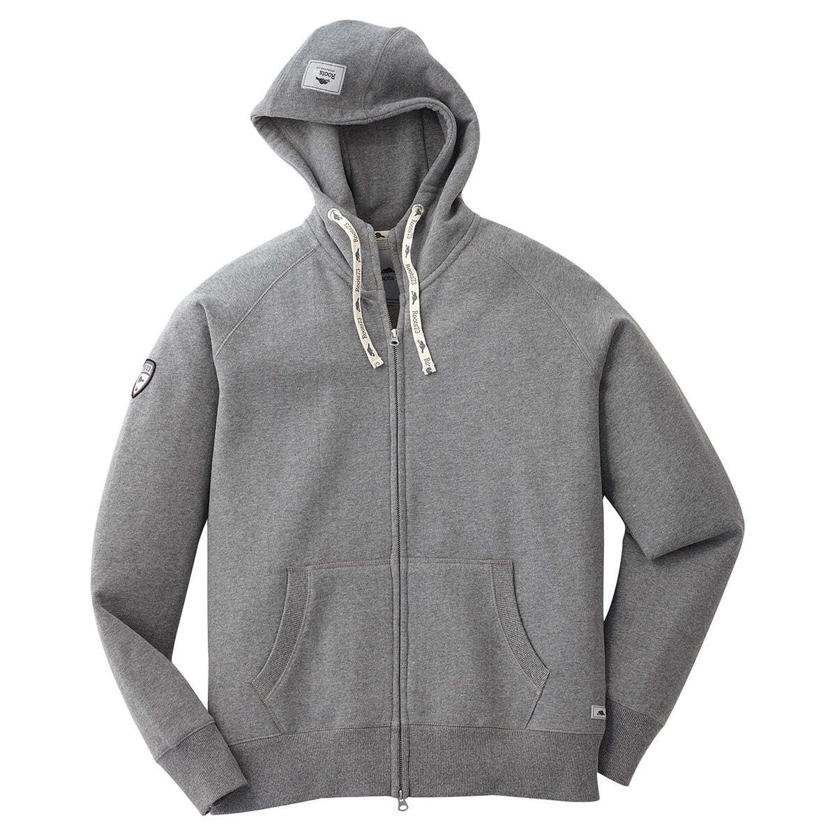 Roots73 Men's Charcoal Mix Riverside Full Zip Hoody - The Ultimate Chilly Day Essential