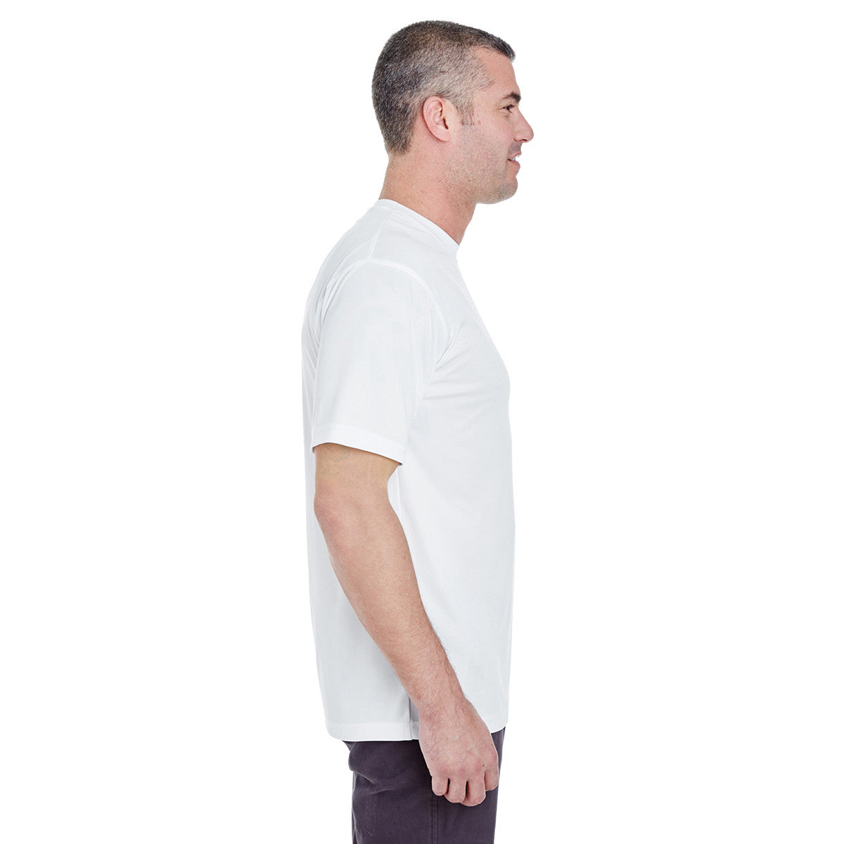UltraClub Men's White Cool & Dry Performance T-Shirt - The Ultimate Comfort!