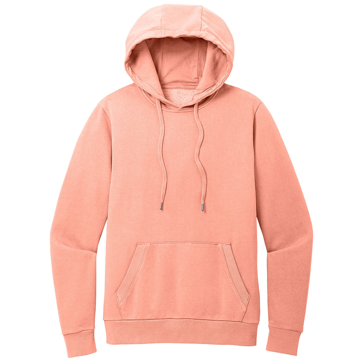 District Men's Stylish Cactus Rose Pink Wash Fleece Hoodie
