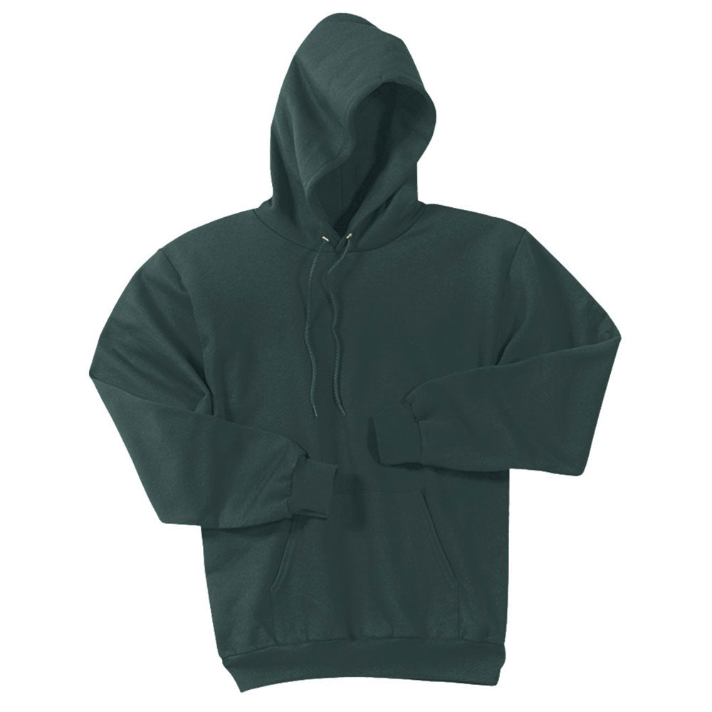 Port & Company Men's Dark Green Must - Have Fleece Pullover Hooded Sweatshirt
