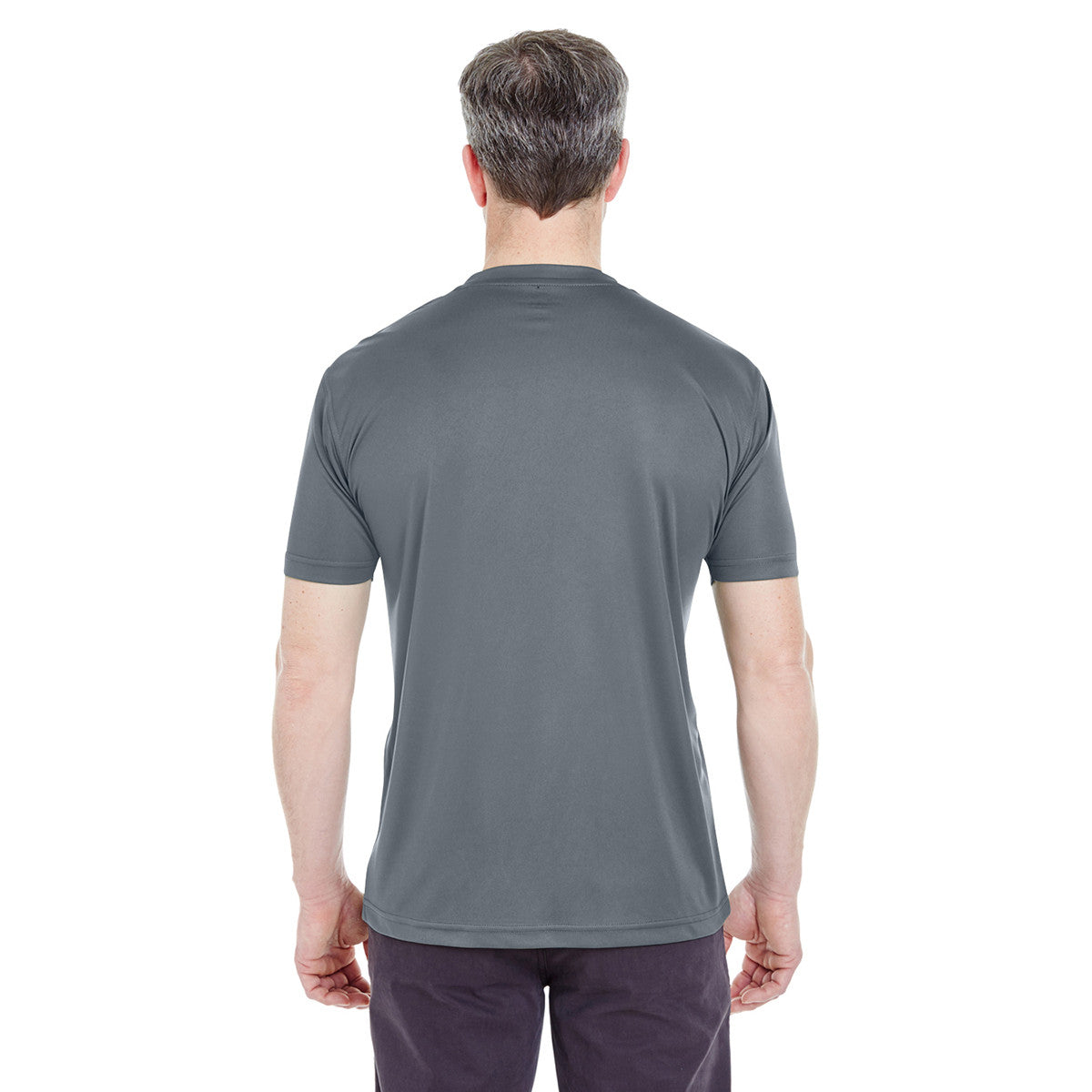 UltraClub Men's Charcoal Cool & Dry Sport Performance Interlock T-Shirt - The Ultimate Men's Activewear