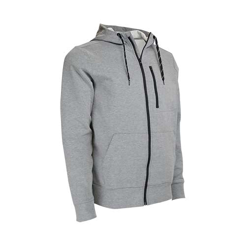 GAP Men's GAPfit Heather Grey Full Zip Hoodie - Ideal for Promotions