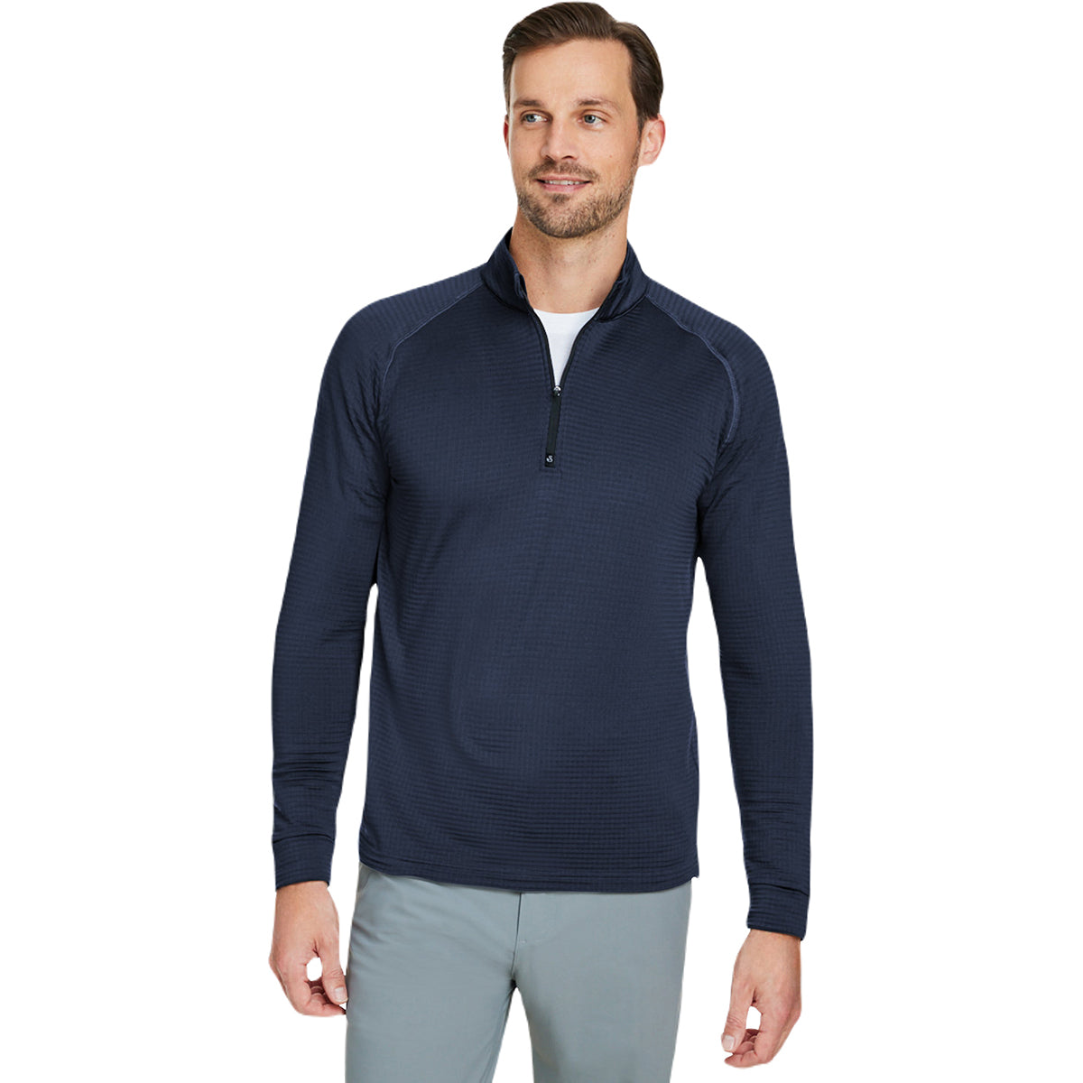 Swannies Golf Men's Navy Lukas Lightweight Quarter-Zip: Your Active Lifestyle Essential