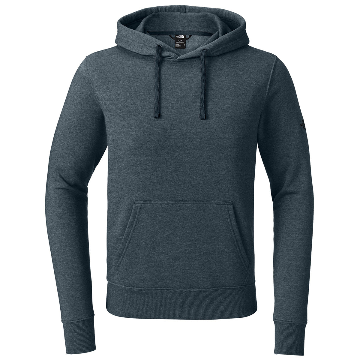 The North Face Men's Urban Navy Heather Sleeve Logo Pullover Hoodie: Show Your Team Pride!