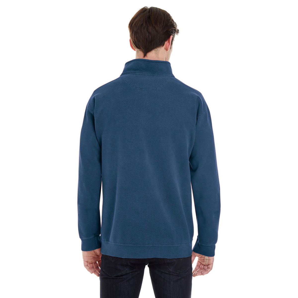 Comfort Colors Men's True Navy 9.5 oz. Quarter-Zip Sweatshirt: Perfect for Corporate Teams