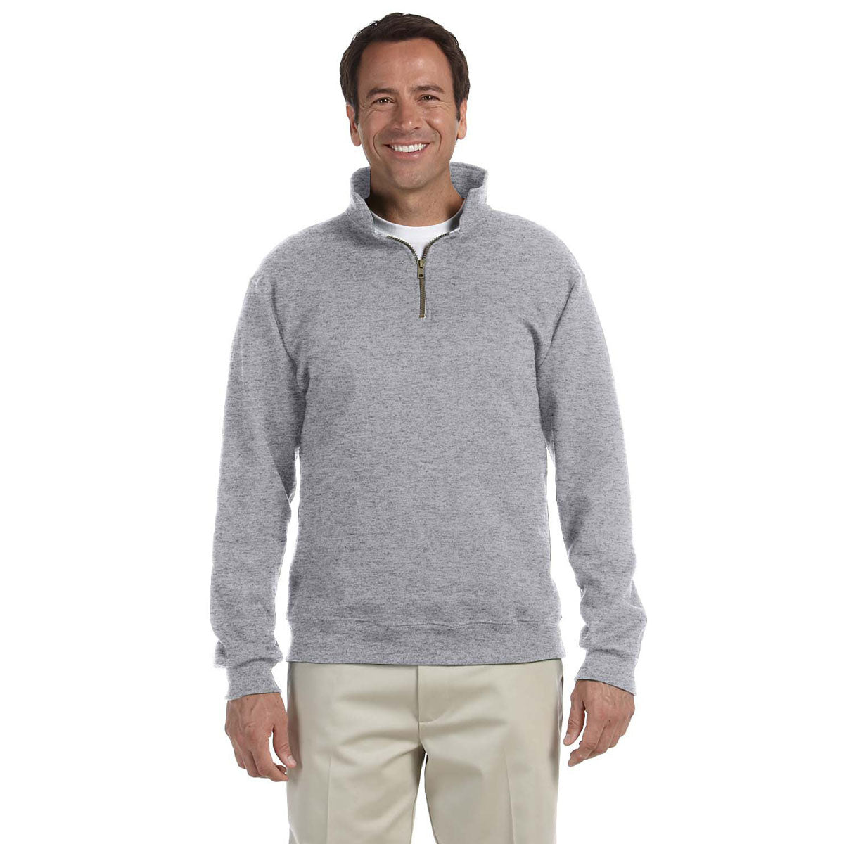 Jerzees Men's Oxford 9.5 Oz. Super Comfy Nublend Fleece Quarter-Zip Pullover