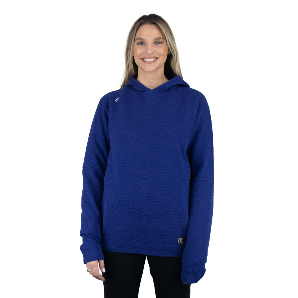48-Hour Zusa Unisex Cobalt Afton: The Ultimate Textured Hoodie