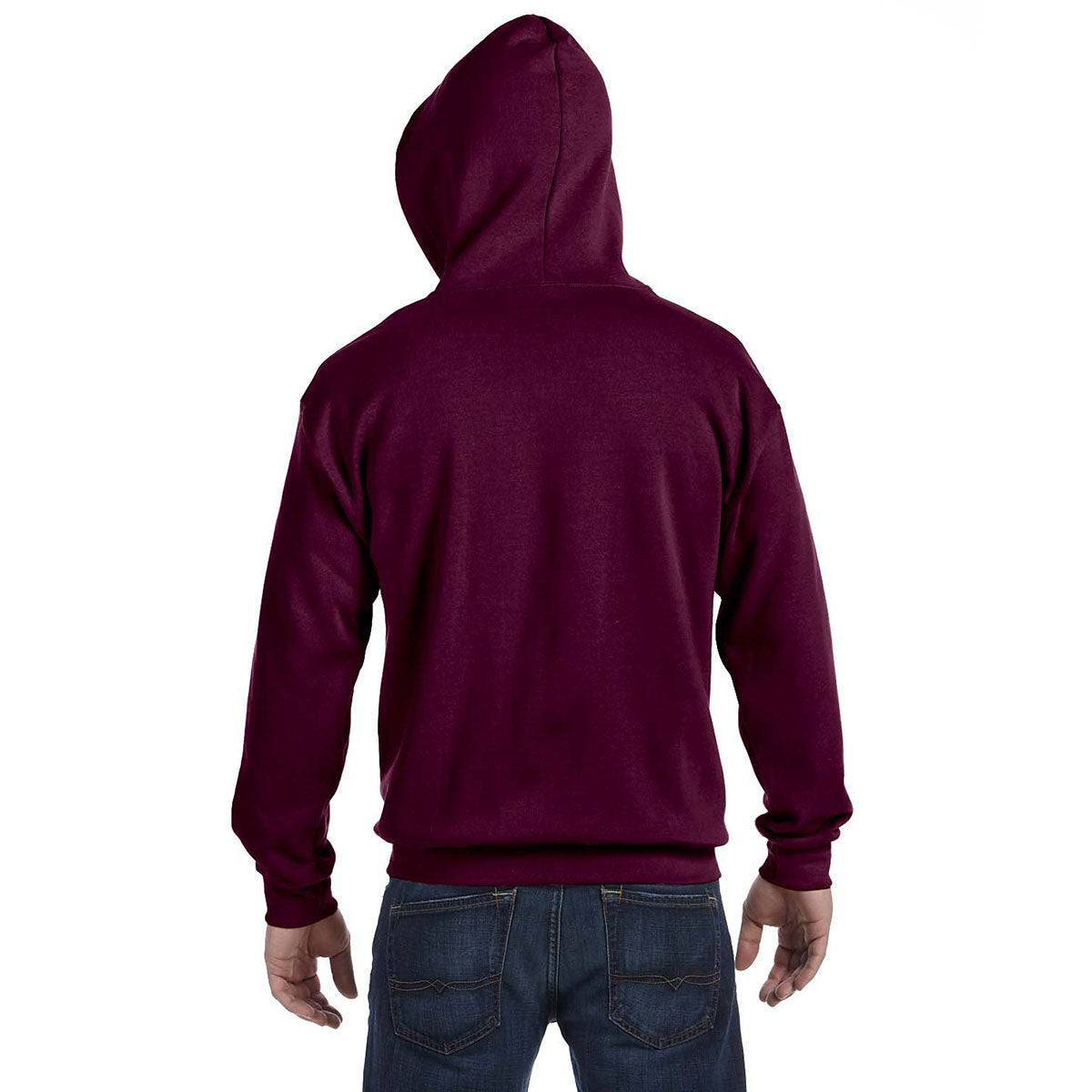 Gildan Unisex Maroon Heavy Blend 50/50 Full Zip Hoodie - Ideal Corporate Giveaway