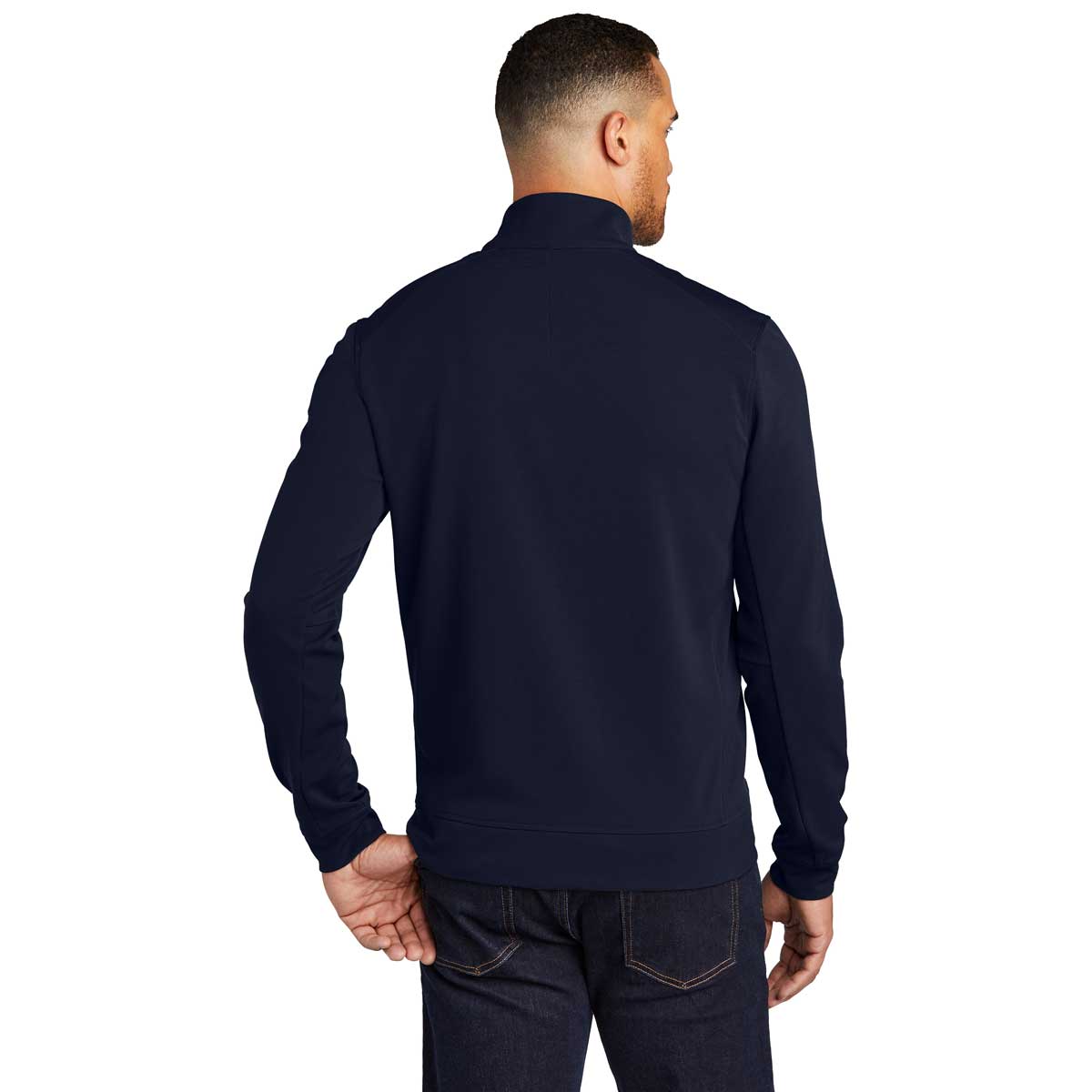 OGIO Men's Stunning River Blue Navy Hinge Full-Zip Jacket