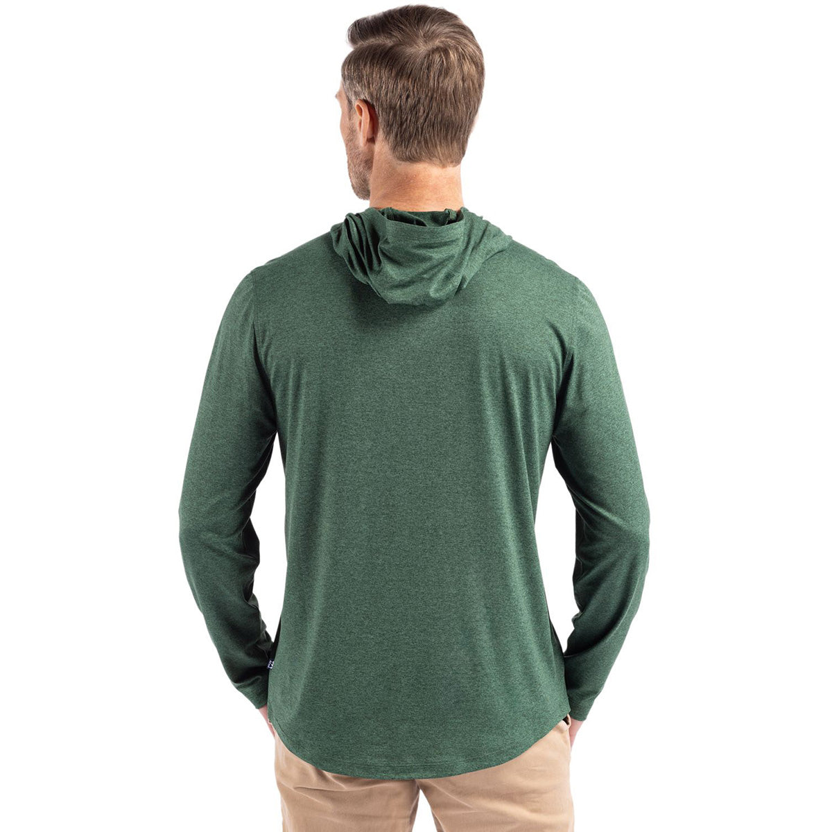 Cutter & Buck Men's Hunter Coastline Epic Comfort Eco Hooded Shirt - Sustainable Style