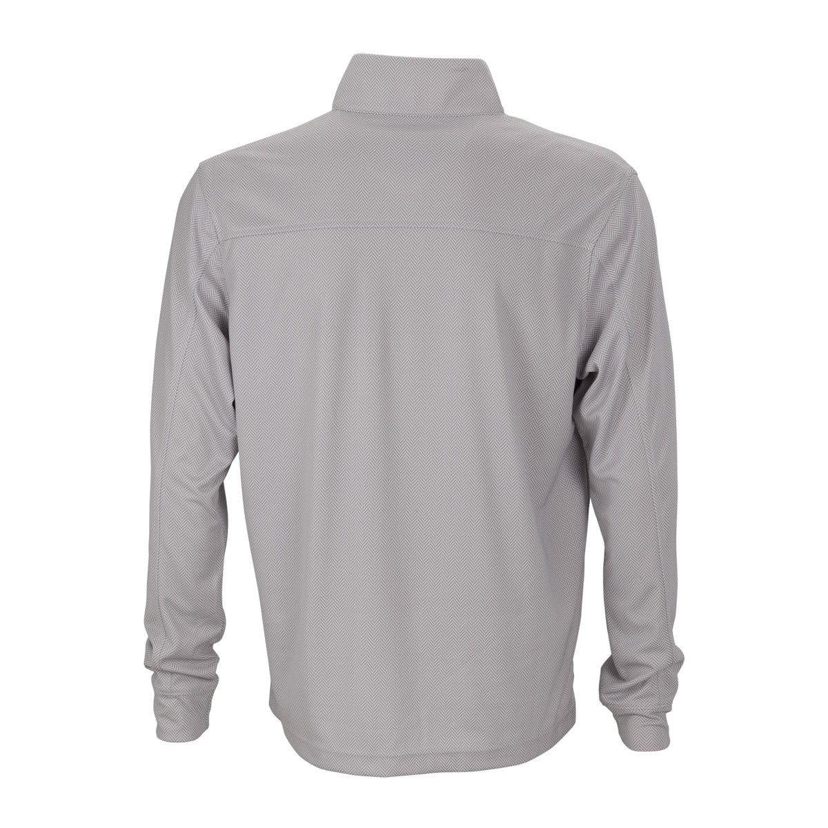 Vantage Men's Stylish Grey Pro Herringbone 1/4-Zip Pullover