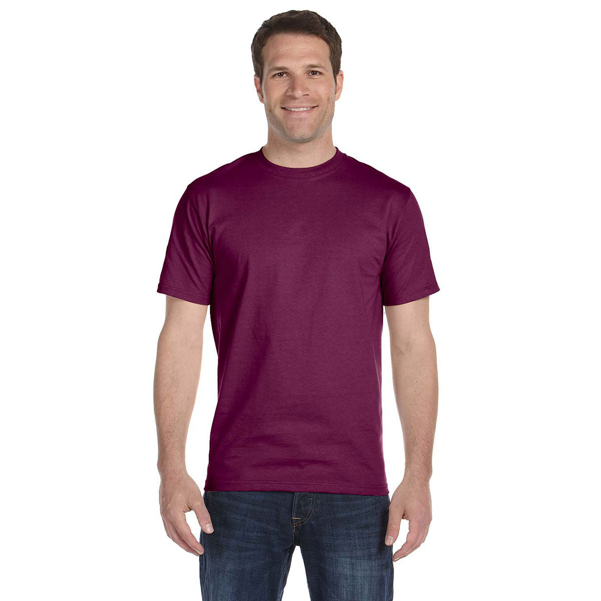 Gildan Unisex Maroon 5.5 oz. 50/50 Moisture-Wicking T-Shirt