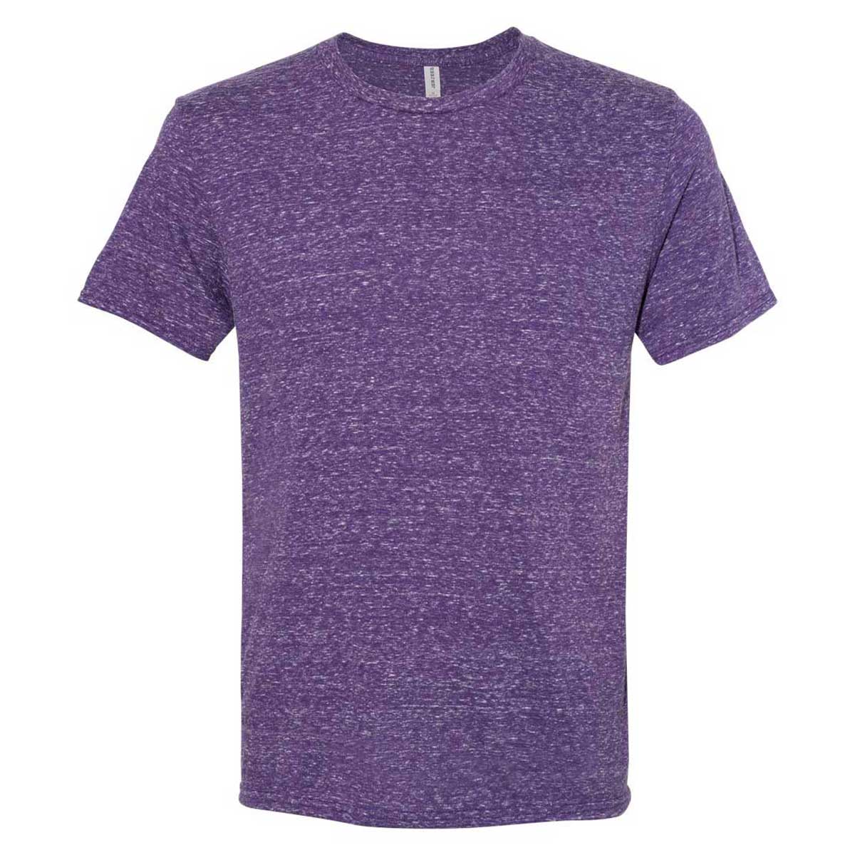Jerzees Men's Stunning Purple Snow Heather Jersey Crew T-Shirt