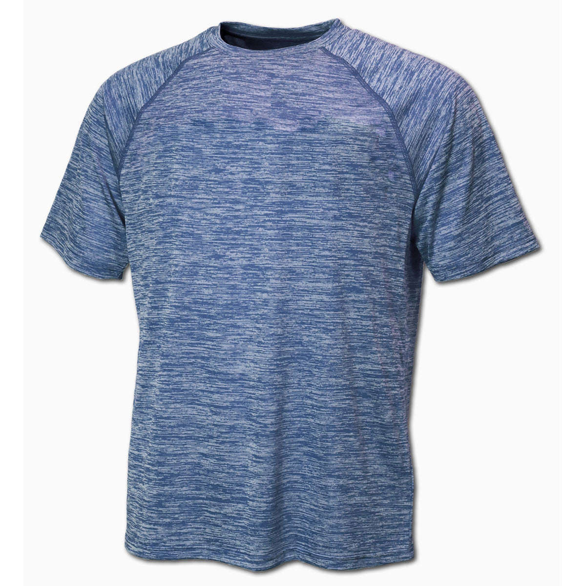 BAW Men's Navy Vintage Heather Dry-Tek Short Sleeve Shirt: A Stylish and Functional Choice