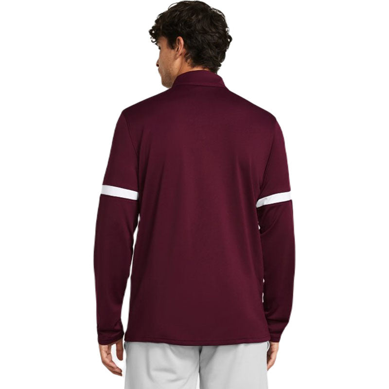 Under Armour Men's Maroon/White Team Knit Full-Zip Warm-Up: A Must-Have for Corporate Events