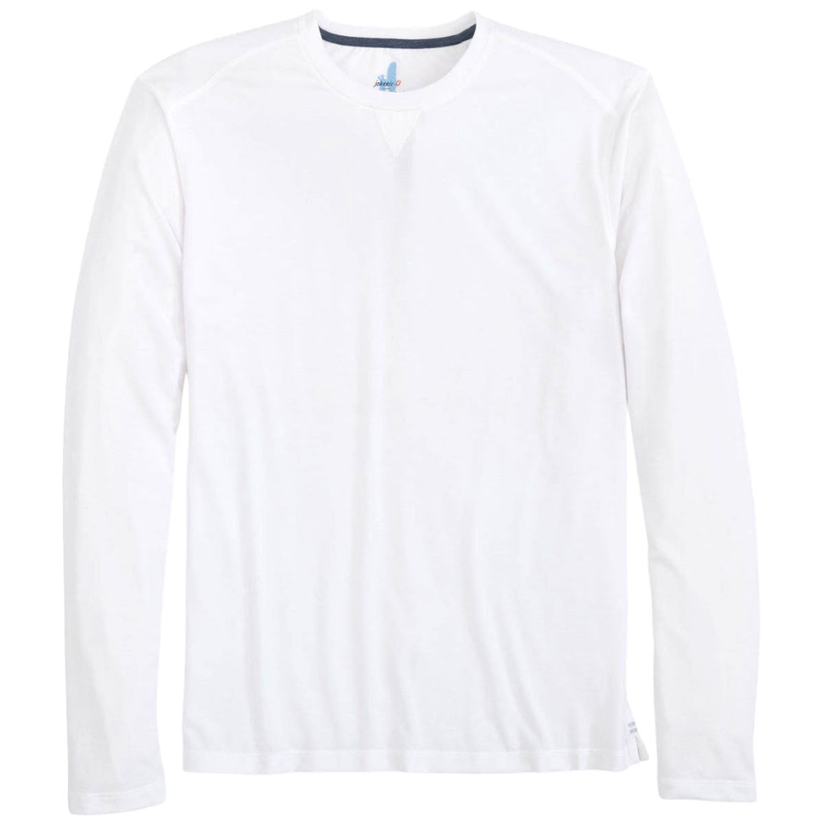 Johnnie-O Men's White Performance Long Sleeve T-Shirt: Ideal for Fun!