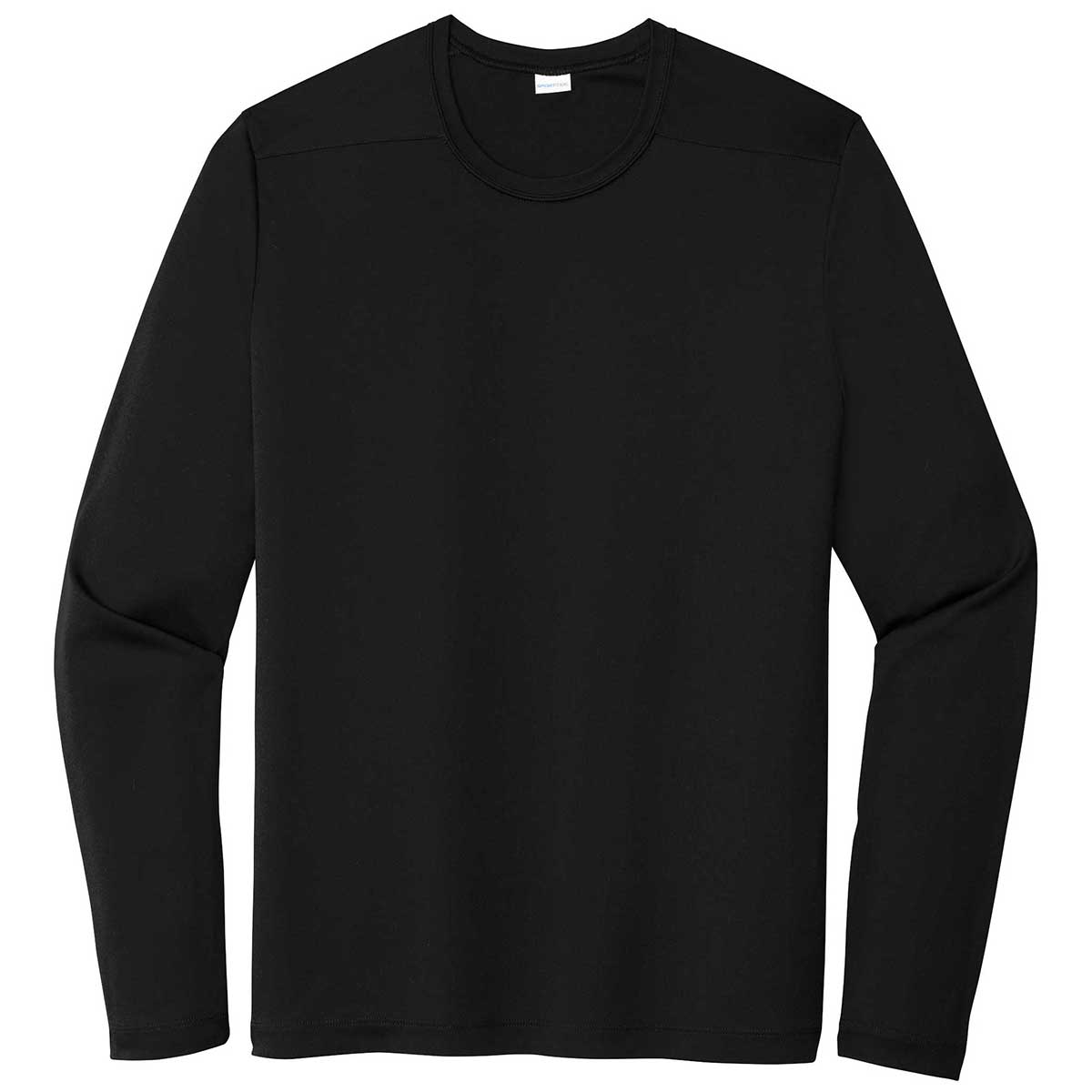 Sport-Tek Men's Black Posi-UV Pro Long Sleeve Tee - The Ultimate Weather-Ready Shirt