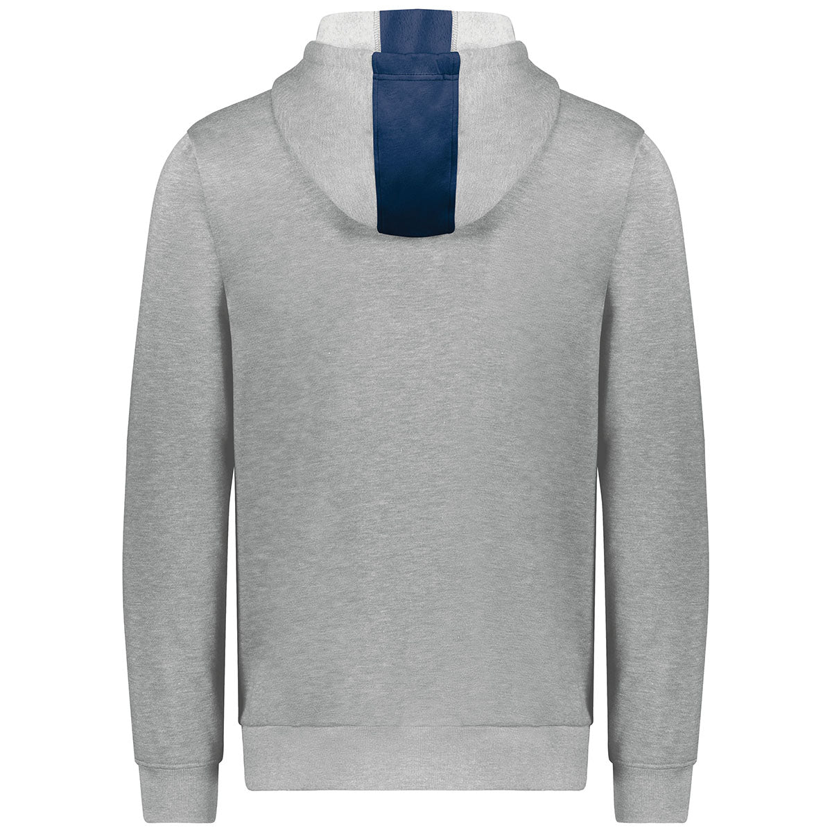 Augusta Sportswear Men's Navy/Grey Heather Three - Season Fleece Full Zip Hoodie: Your All - Season Essential