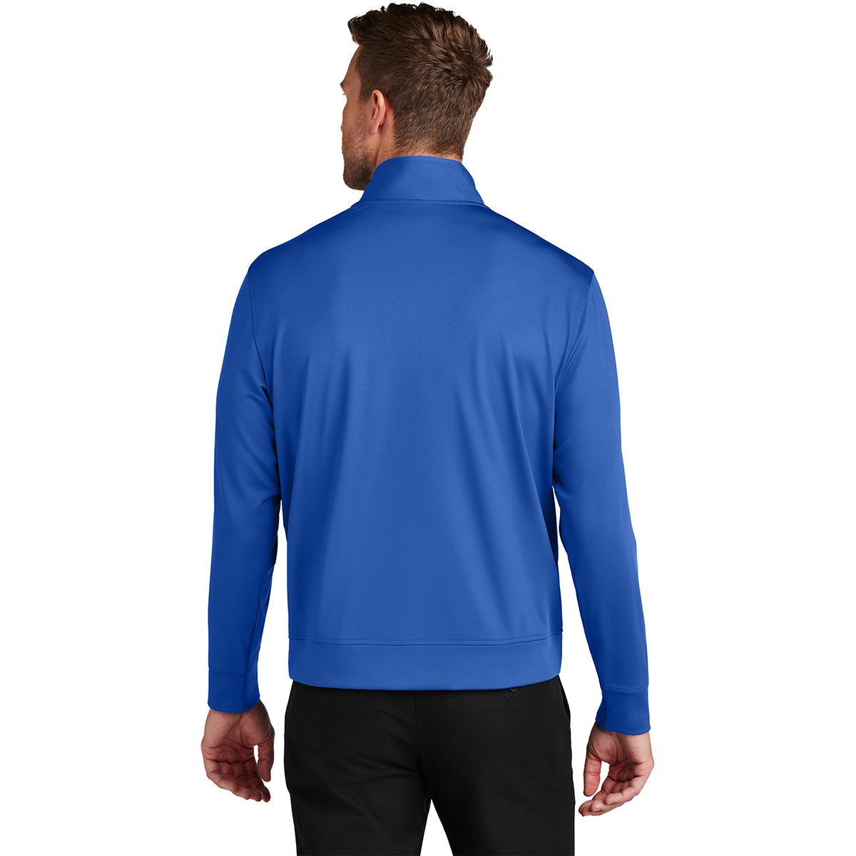 Port Authority Men's True Royal C-FREE Double Knit Full-Zip Jacket - A Must-Have for Active Men
