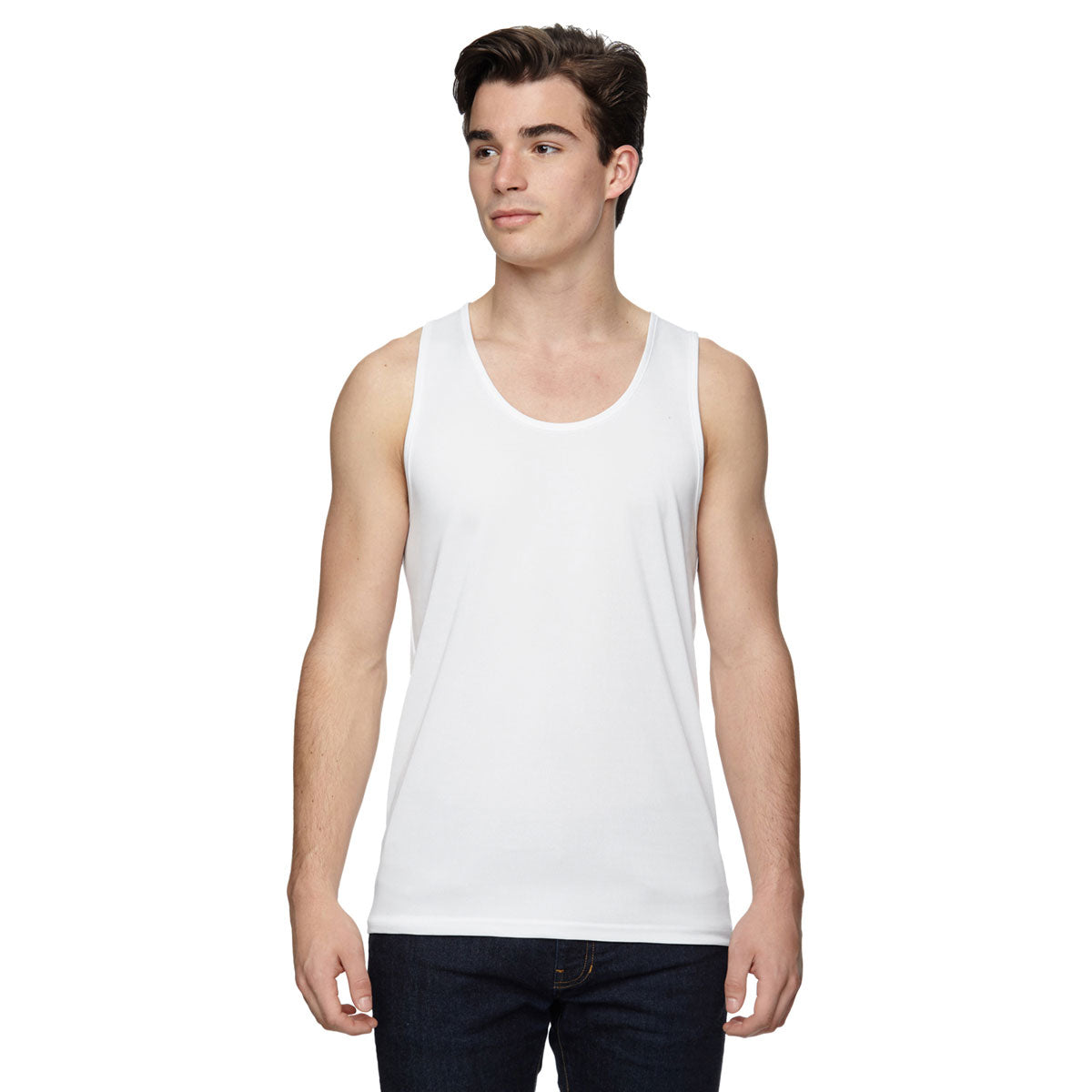 Augusta Sportswear Men's Stylish White Training Tank - A Must-Have!
