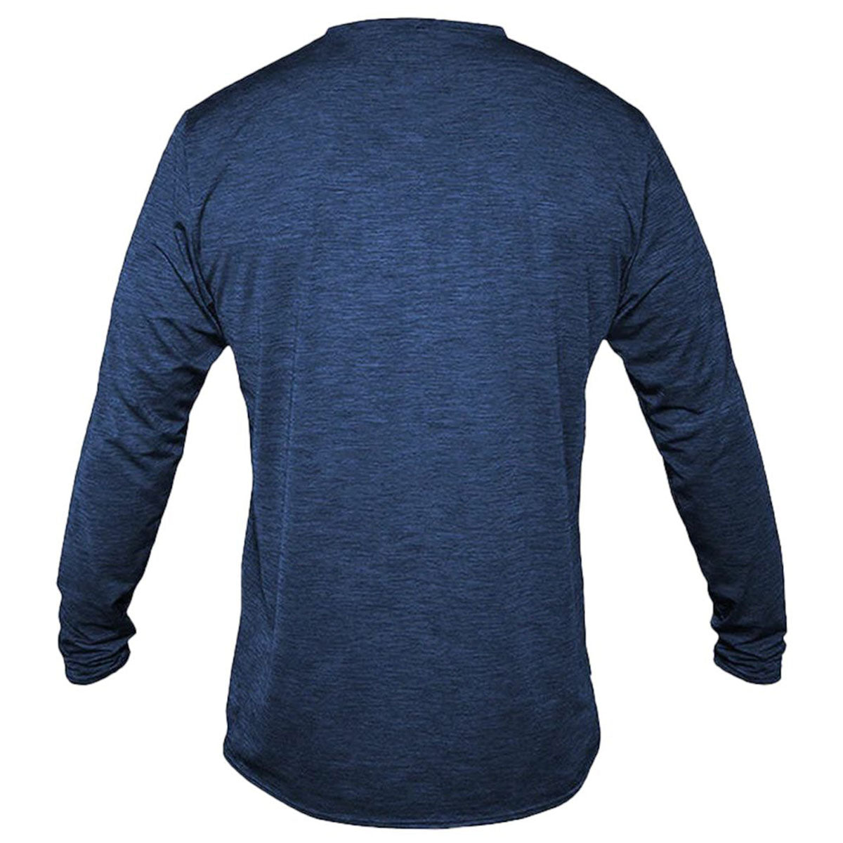 ANETIK Men's Navy Heathered Low Pro Tech Long Sleeve T-Shirt - Ideal for Special Events
