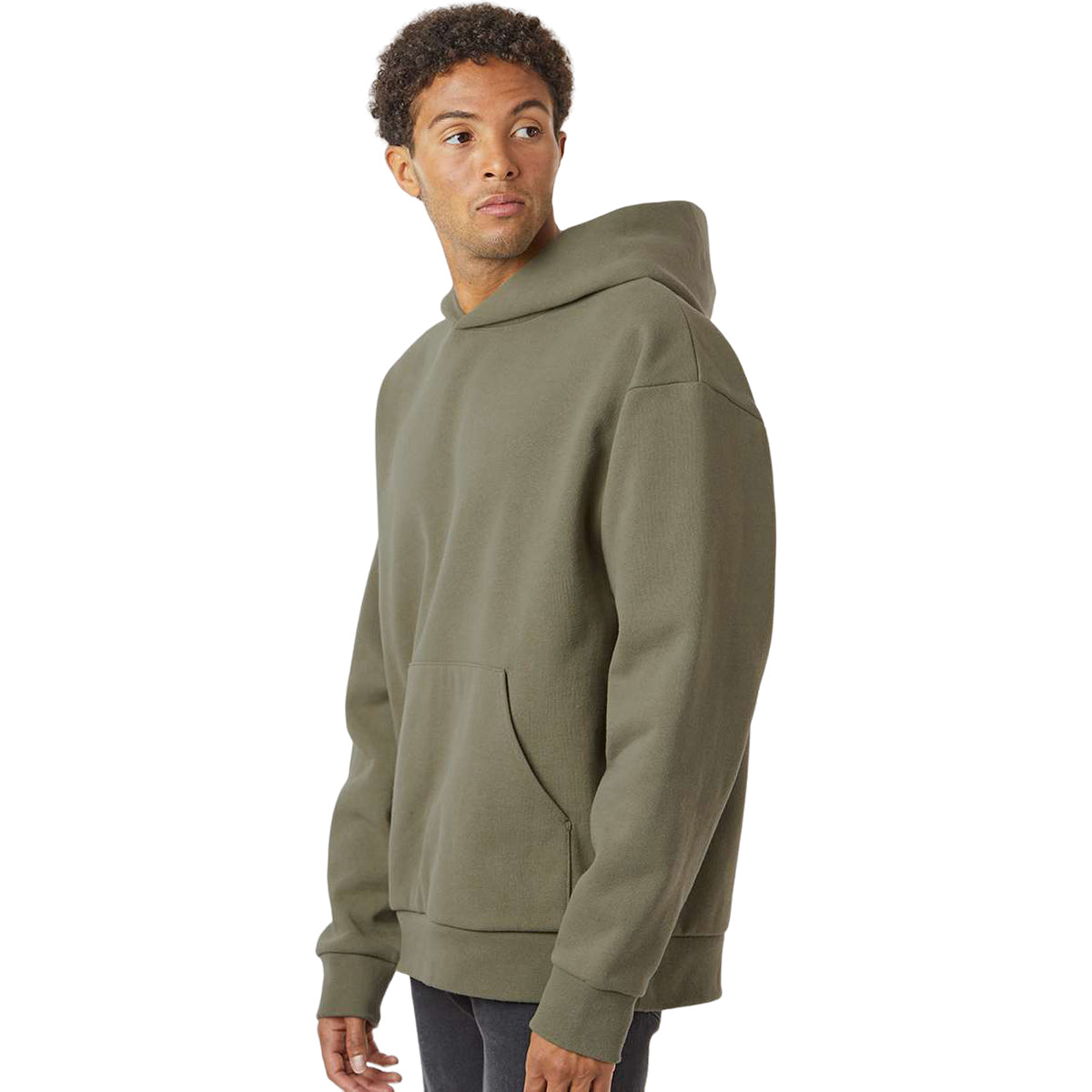 Independent Trading Co. Men's Olive Mainstreet Cozy Hooded Sweatshirt