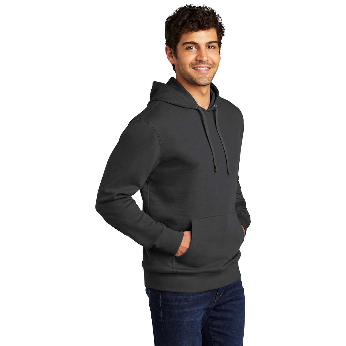 District Men's Charcoal V.I.T. Fleece Hoodie - The Ultimate Comfort Wear