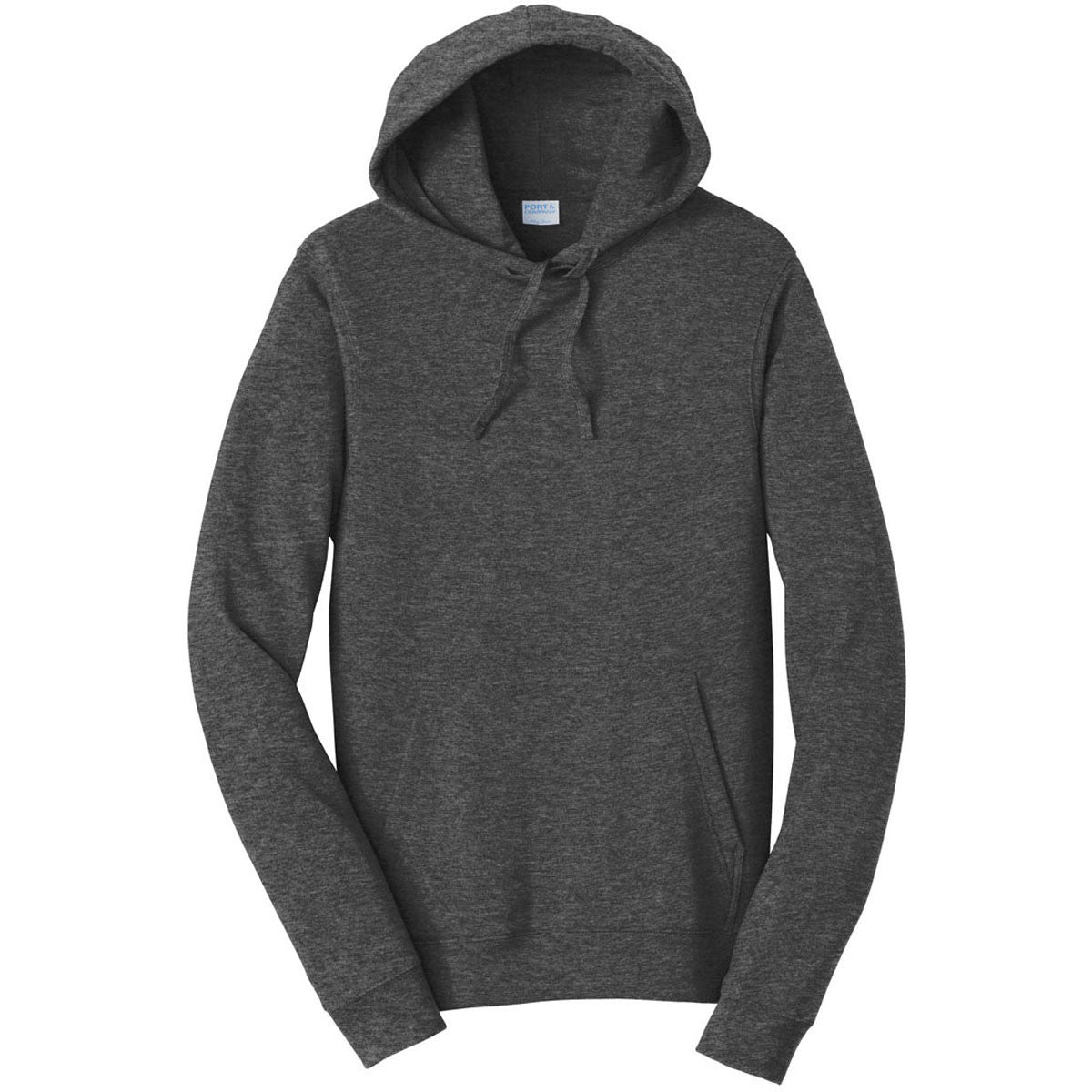 Port & Company Men's Dark Heather Grey Fleece Pullover Hoodie - A Fan Favorite!