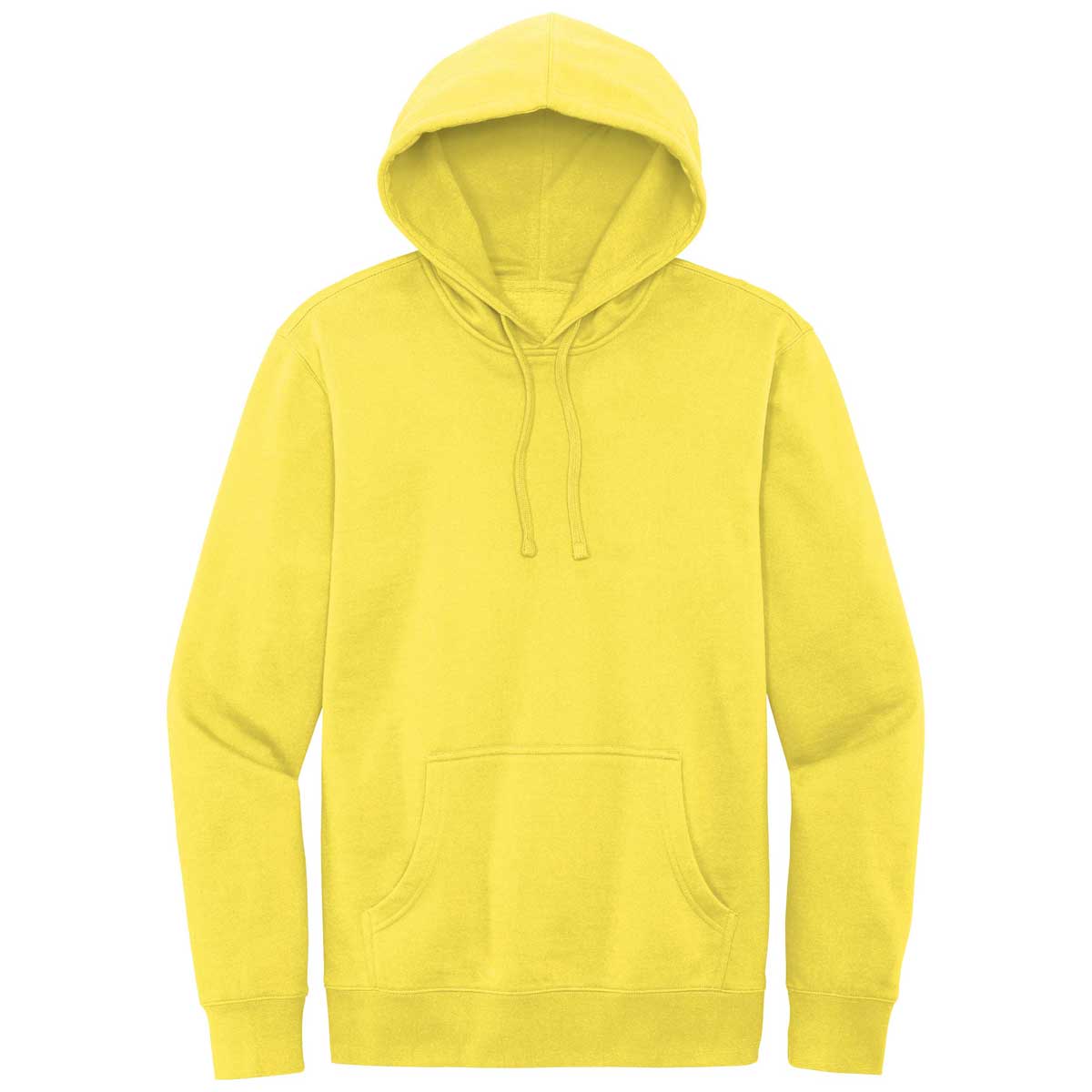 District Men's Stunning Light Yellow V.I.T. Fleece Hoodie - A Must-Have!